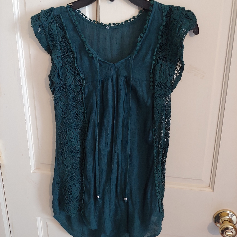 Green Lace Summer T-shirt